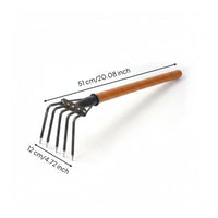 5 Tine Beach Rake Versatile Shellfish Digging Rake Tines Steel Digging Claw for Gardeners, Beach, Vegetable Bed