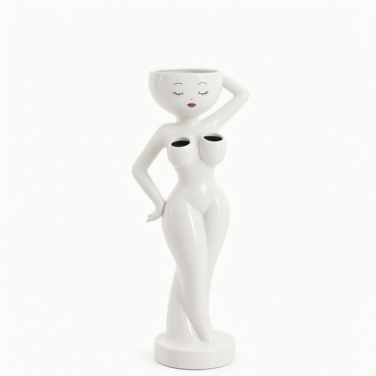 Female Body Planter Compact Body Pot Unique for Windowsill