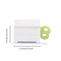 Manual Toothpaste Dispenser with Crank Waste-Reducing Toothpaste Tube Dispenser Compact Dispenser Reusable for Bathroom