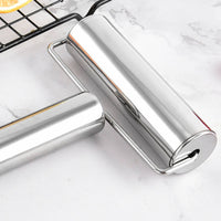 Stainless Steel Rolling Pin Sturdy Metal Pastry Roller Lightweight