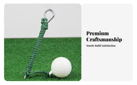 Indoor Outdoor Use Golf Rope Ball Rhythm Control Golf Swing Practice Aid Lightweight & Portable for Beginners, Backyard, Garden, Office