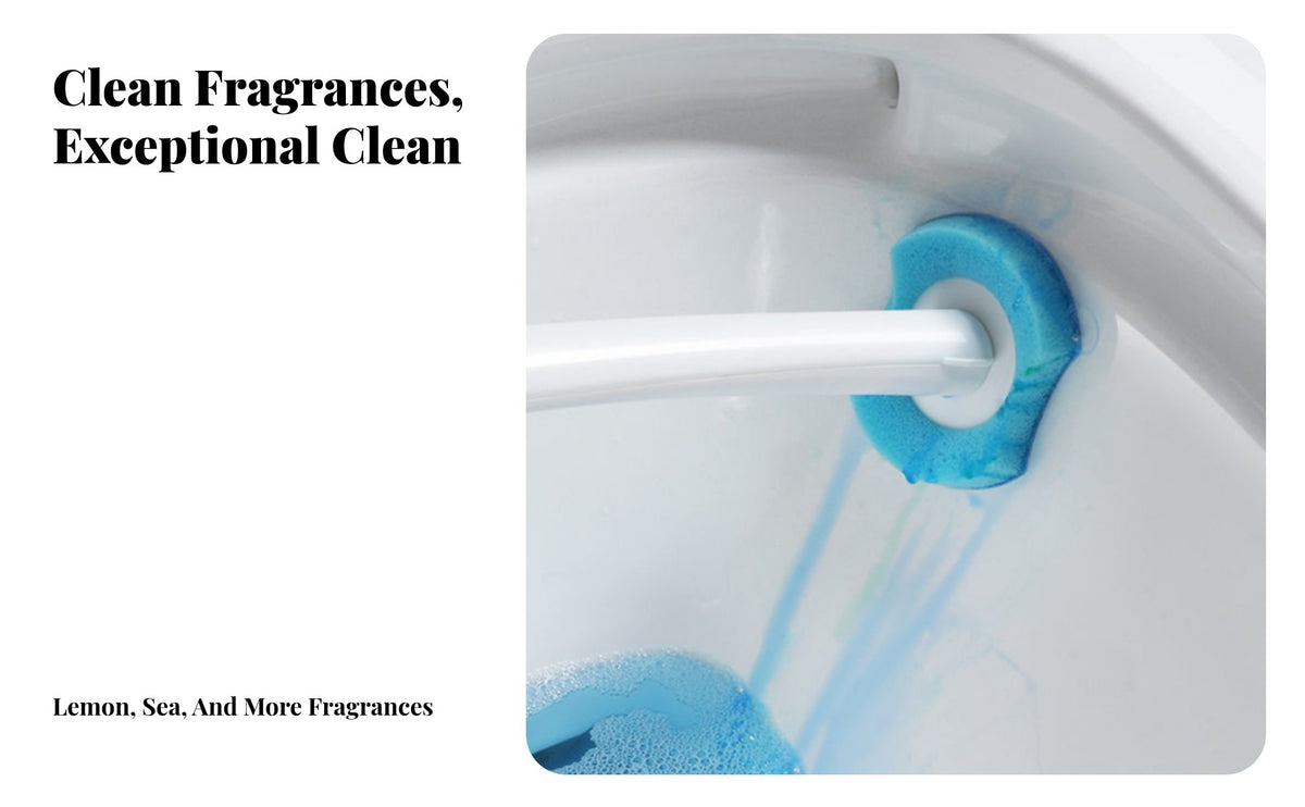 Toilet Brush System Touchless Disposal Toilet Brush Set Ergonomic Long Handle for Lavatory