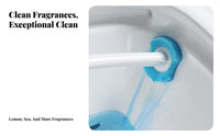 Toilet Brush System Touchless Disposal Toilet Brush Set Ergonomic Long Handle for Lavatory