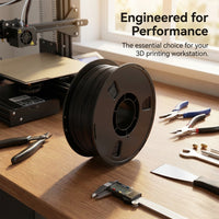 PLA 3D Printer Filament 1.75mm Black, 1KG Spool for Fused Deposition Modeling Printers, Dimensional Accuracy +/- 0.02mm