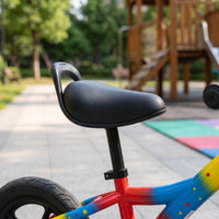 Child Bike Seat Saddle Replacement Padded Bike Saddle with Handle Easy Installation Cycle Seat with Seatpost for Young Children