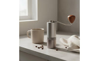 Manual Coffee Grinder Consistent Grinding Hand Crank Coffee Grinder All-Metal Frame Double Bearing System for Home Baristas
