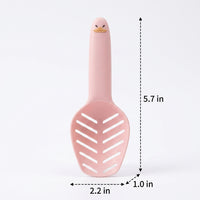 Mesh Sand Sifter for Hamster, Straight Handle, Small Animal Cage Cleaning Tool, 14.5cm x 5.5cm