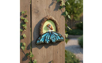 Illuminate in the Dark Butterfly Fairy Ornament Waterproof Glowing Butterfly Tree Decor Rustic Design Outdoor Decoration for Yard