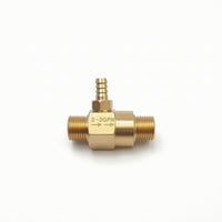Brass Injector Nozzle with Barbed Outlet Threaded Foam Injector Compact Foam Nozzle for Pressure Washer, Car Wash