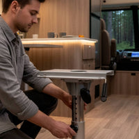 Seat Pedestal with Hand Crank Heavy Duty Boat Seat Pedestal with Base Plate Easy to Install