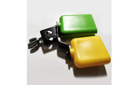 Sturdy Double Bell Cowbell Colorful Plastic Cowbell Easy to Hold for Beginners