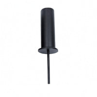 Cylindrical Black Weight Stack Insert Rod Flanged Weight Stack Locking Pin Heavy Duty Matte Black Insert Rod Long-Lasting Steel