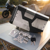 Motorcycle Side-Mounted Storage Box Universal-Fit with Key for Long-Distance Riding