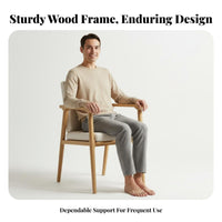 Spindle rear Chair hardwood Wood upper limbchair With upper limbrests Tapered Legs for Families, residents, Kitchen