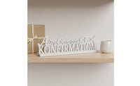 Tabletop Accent Baptism Table Decoration Meaningful Decor Wooden Ichthys Symbol Cutouts Hand Sanded for Christians, Crafters, Easter