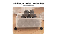 Wheeled literature container with casters Multi-Tier Utility trolley Large Capacity for Students
