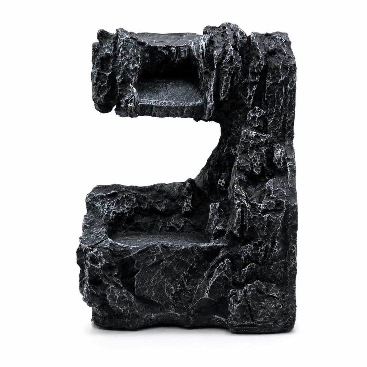 Natural-Looking Mountain Waterfall Aquarium Decoration Safe Aquarium Waterfall Ornament Sturdy Aquatic Tank Rock Formation Sturdy for Aquascape