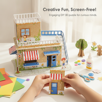 3D Paper House Puzzle DIY Kit for Kids - Educational Craft Toy