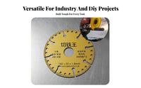 Brazed Iron Cutting Disc Crystalline Cutting Disc Angle Grinder Cut Away Wheel Long-Lasting Angle Grinder Wheel Heat Resistant