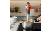 Easy to Clean Immersion Blender Stainless Steel Blades Hand Blender Fast Start Infant Puree Preparer Ice Crush Function for Parents