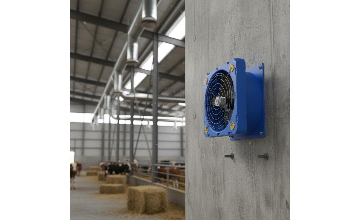Cowshed Ventilation Fan High Air Volume Livestock Cooling Fan Pure Copper Engine Low Noise for Farmers, Farm, Workshop, Greenhouse