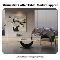 2 Pieces Irregular Shape fluffyShaped Coffee Table Modern Design fluffyShaped Nesting Tables Heat Resistant Household Furniture Easy to Clean for Apartment Dwellers, Homeowners, Interior Designers, Living Room, Small Areas, Lounge Area, Bedroom