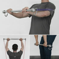 Resistance Band Bar 76 Cm Training Bar with Loops 28 Mm for Fitness Enthusiasts