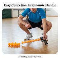 Portable Electric Table Tennis Pong Ball Picker Rechargeable Table Tennis Pong Ball Suction No More Bending Over for Coaches, Seniors