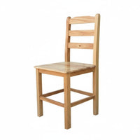 Ladder Rear Chair Mortise and Tenon Joinery Wooden Seat Sturdy Construction Safeguarding Floor Glides for Students, Bedroom