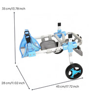 Rear Leg Wheelchair Telescopic Frame Hind Leg Wheelchair Adjustable