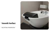 Comfortable Shampoo Bowl Neck Rest Waterproof Barbershop Backwash Pillow Ergonomic Design for Hairstylists, Beauticians, Beauty Parlor, SPA