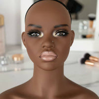 Mannequin Head Makeup Female Bust Mannequin Jewelry Display Bust for Photo Photography