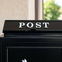 Weatherproof Wall Mounted Mailbox Weather-Resistant Ornate Wall-Mounted Letterbox Heavy Duty Vintage Design Letterbox Lockable Security for Garden