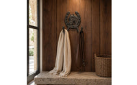 Curved Wall HookDecorative Cast Iron Wall Hook Fixture for Entryway, Hallway