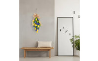 Nordic Design Blossom Teardrop Swag Ready to Hang Artificial Blossom Garland Ribbon Bow Seasonal Door Swag Lifelike Design for Brides, Wedding