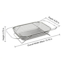 Litter Sifter and Stainless Steel Litter Scooper with Square Structure for Manual Cleaning, Fine Mesh Sifter for Adult Cats and Big Cat Owners
