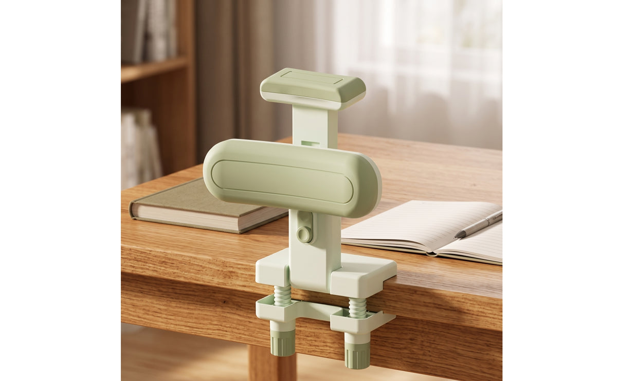 Posture Correction Support with Chin-Rest Desktop-Mounted Adjustable for Students, Kids, Writing, Study Desk