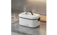 Dual Use Car Heated Lunch Box Easy to Carry Handle Stainless Steel Heating Lunch Box BPAsafe for Drivers, Commuters, Travel, Office