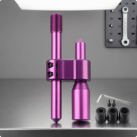 Anodized Finish H-Shaped Shifter Extension Rod Machined Metal M18 X 1.5 Gear Knob Adapter Clamping Block Manual Gearbox Shifter Extension Threaded Top