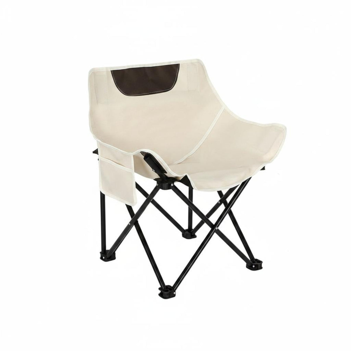 Lightweight Folding Moon Chair Easy to Set up Outdoor Seating for Camping, Bbq