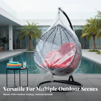 Outdoor Hanging Basket Cover Waterproof Egg Chair Dust Cover Dustproof for Homeowners, Adults, Balcony, Backyard, Storage
