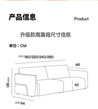 侘寂中古风包豪斯沙发法式复古客厅黑色羊羔绒布艺民宿直排沙发