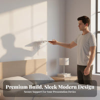 Space-Saving No-Drill Display Device Stand Easy Installation Bedside Display Device Mount Versatile Placement Stable Support for Renters, Students, Bedroom, Small Areas, Apartment, Living Room