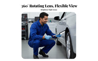 Vehicle Undercarriage Mirror Double Joint Telescopic Inspection Mirror Non-Slip Grip for Technicians