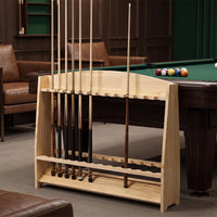 Freestanding Billiard Cue Rack Organizer Space-Saving Furniture Sturdy for Game Rooms