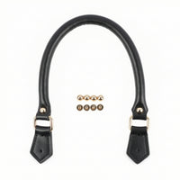 Replacement Leather Strap with Metal Rings Padded Purse Strap with Hardware Removable D Metal Loop Heavy Duty for Crafters