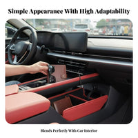 Foldable Central Console Lower Storage Box Tailored Vehicle Interior Accessory Non-Destructive Installation Car Organizer Large Capacity for Drivers, Daily Commute, Long-Distance Travels