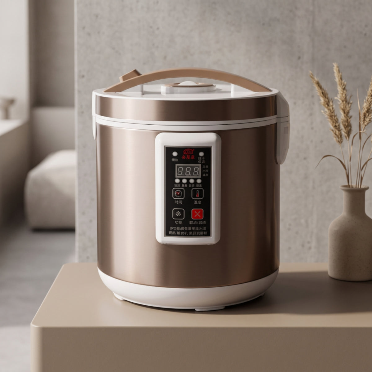 Digital Fermentation Cooker Adjustable Time Electric Fermenter Intelligent Black Garlic Fermenter Large Capacity for Kitchen