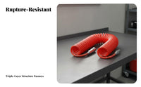 Self-Retracting PU Coiled Air Tube High Pressure Resistant Spiral Pneumatic Hose Flexible for Auto Repair, Garage, Workshop