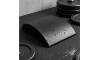 PU Curved Incline Ab Mat Stitched Edges Abdominal Exercise Mat Leather-Like Sit up Pad Glossy